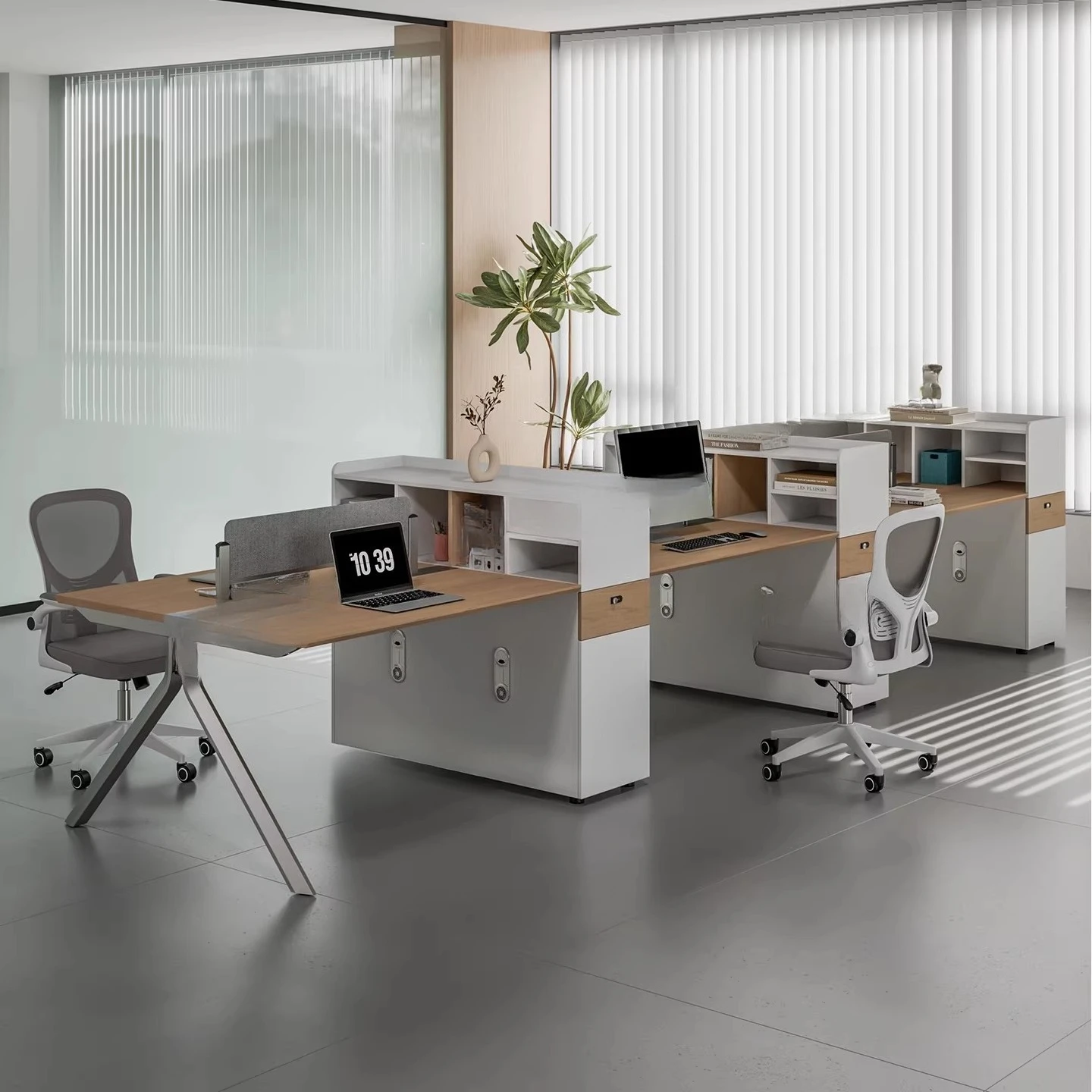 

Настраиваемый офисный стол и стул: простая и современная комбинация для рабочей станции персонала