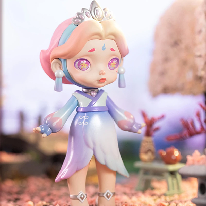 TOYCITY LAURA "كبسولة الفضاء على الطراز الصيني" صندوق أعمى - شخصية فتاة لطيفة عشوائية، ديكور مكتب وحقيبة ظهر ساحرة لجميع القديسين #5