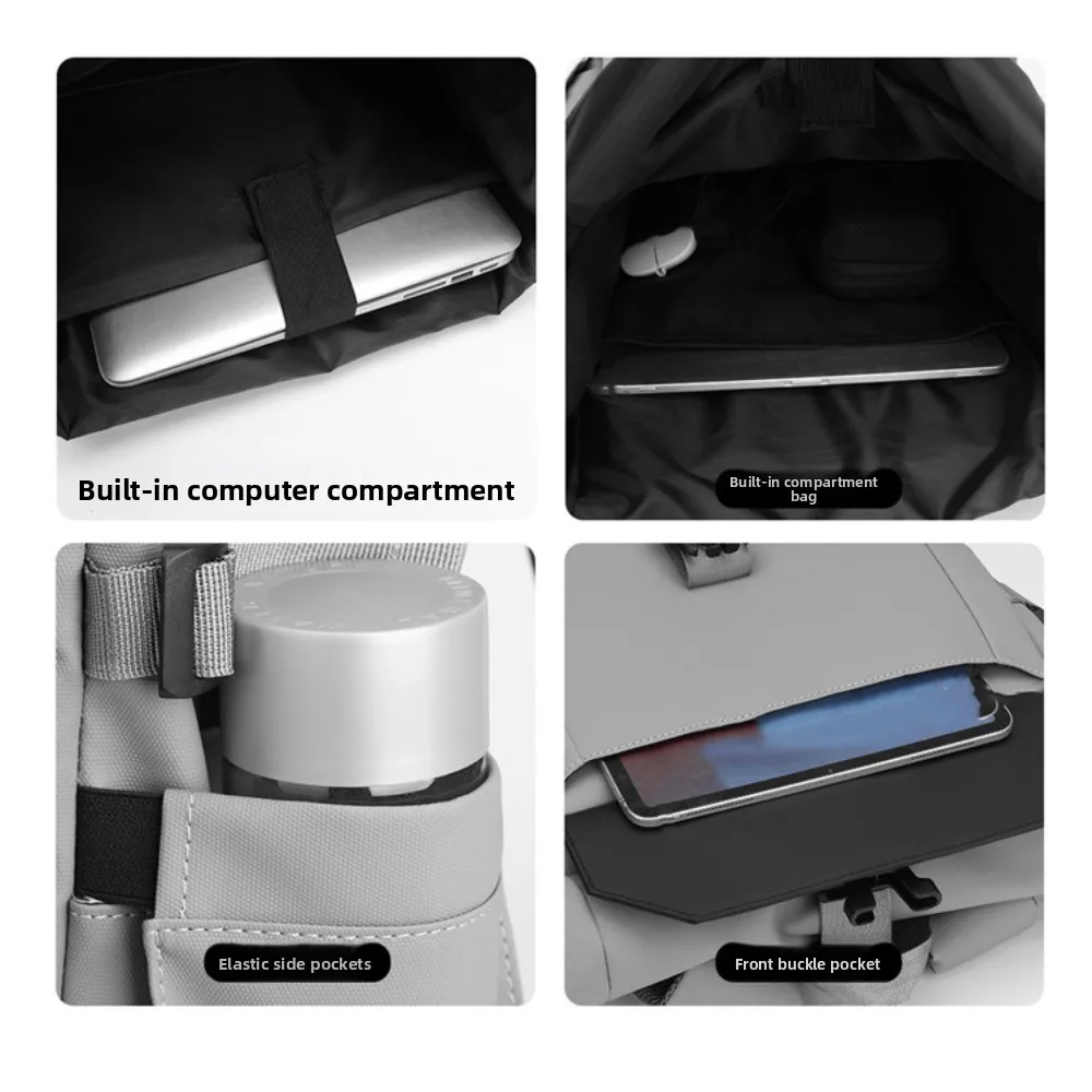 

Large Capacity Men Leisure Backpack Lightweight Multi Layer Travel Rucksack Waterproof Breathable Men Laptop Backpack Commuting