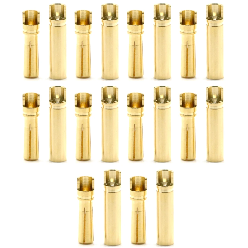 100/50/20 Pair Amass 3.5mm Banana Plug Male And Female Connectors Gold Plated for RC Battery RC Motor ESC Accessories