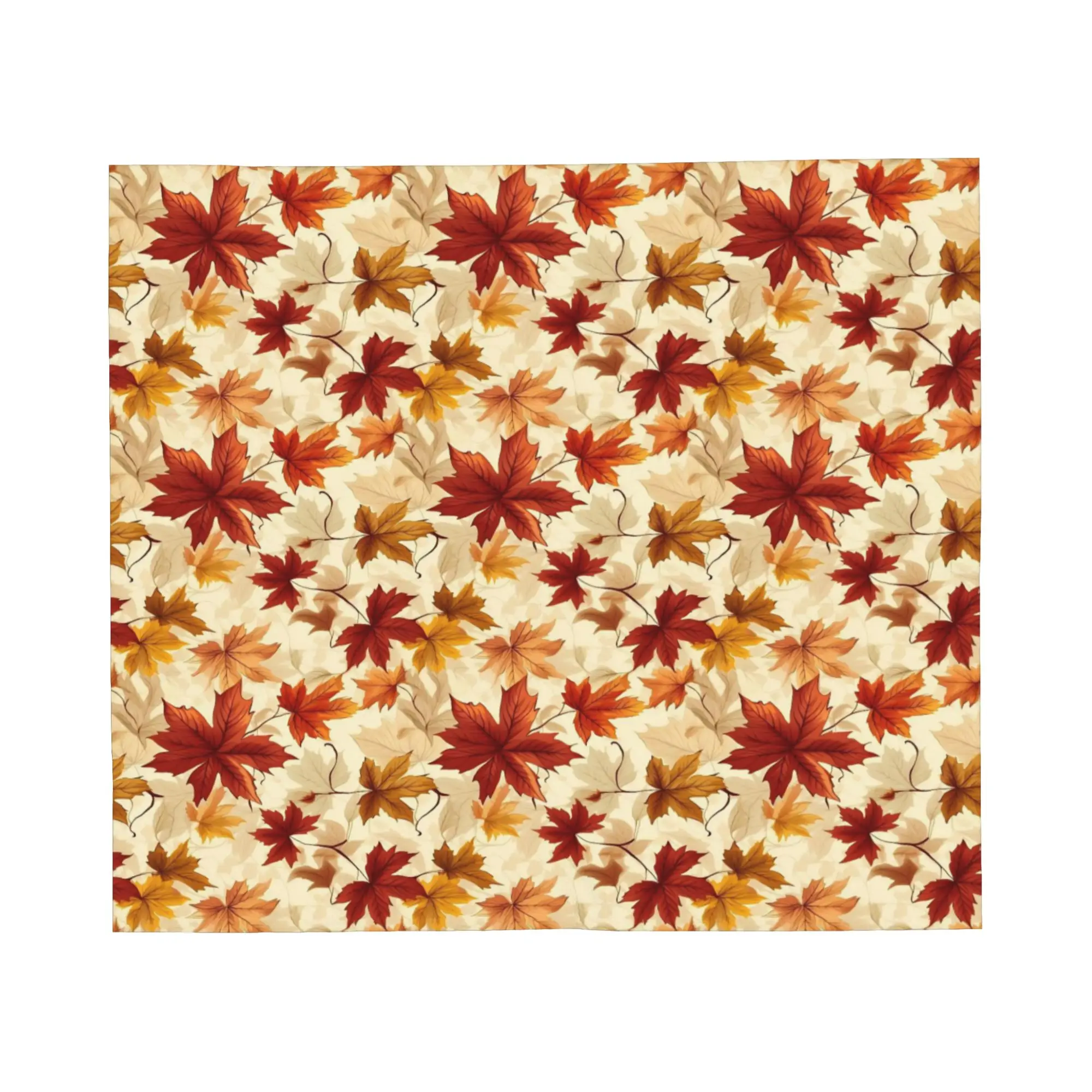 Maple Fallen Leaves Blanket Coral Fleece Plush Autumn Leaf Super Warm Throw Blankets for Bedding Couch Bedroom Quilt