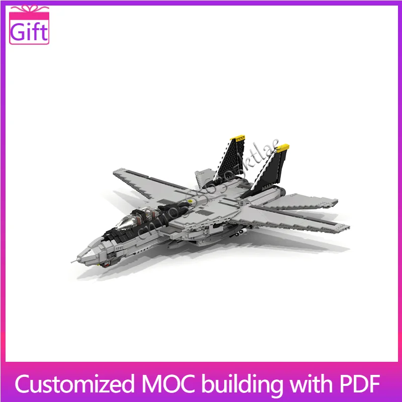 

2285 PCS MOC Fighter Jet Model With Realistic Design Modular Building Blocks Kids Assembly Display Toys Festival Surprise Gift