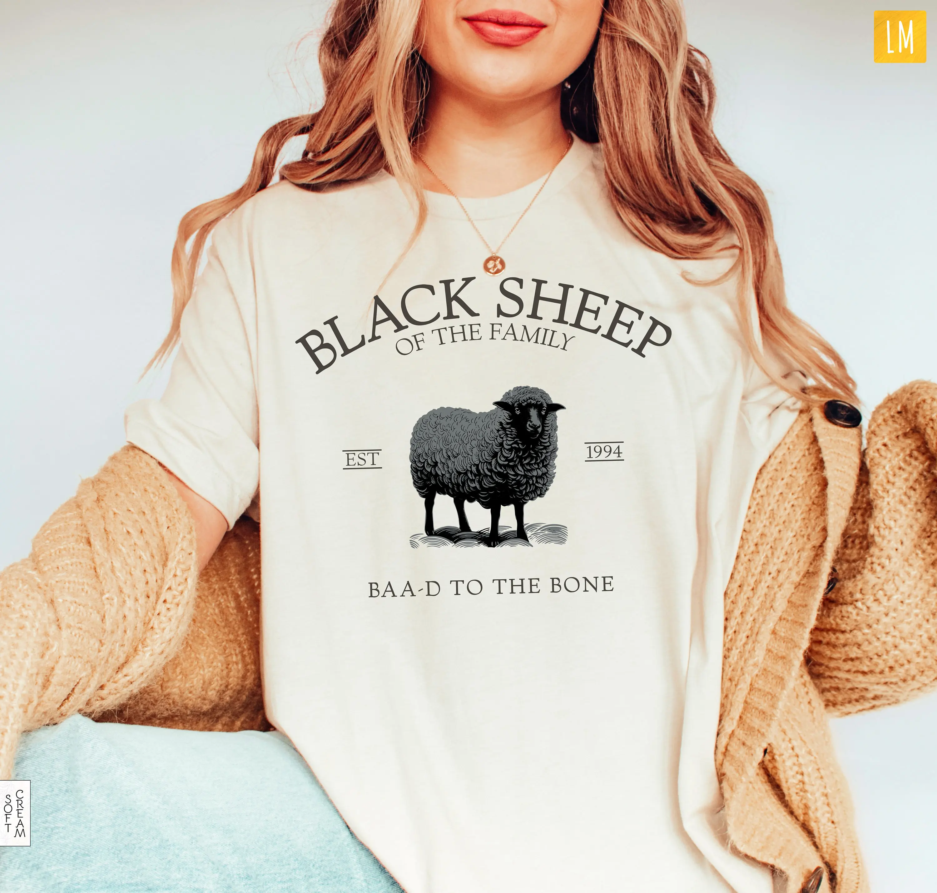 Black Sheep Custom Birth Date T Shirt Personalized Family Funny Baa D To The Bone Sarcastic Humor Apparel