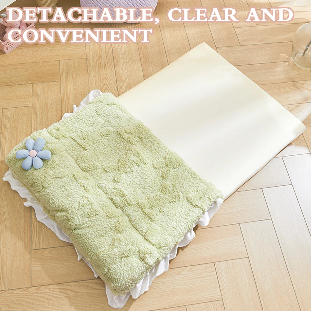 Washable Cat Dog Bed Mat Cushion Anti-Slip Comfortable Pet Nests For Puppy Kittens Pet Cat Dog