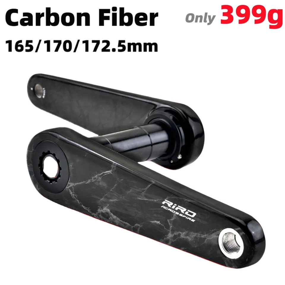 Riro Carbon Crankset Ultralight Carbon Fiber Bicycle Crank 110BCD