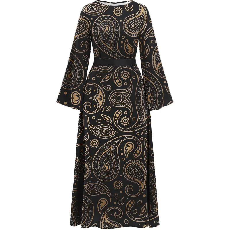 Ramadan Khaki muçulmano Abaya Dubai vestido árabe turco islâmico jalarabia africano mulheres vestido elegante abaya vestido muçulmano feminino