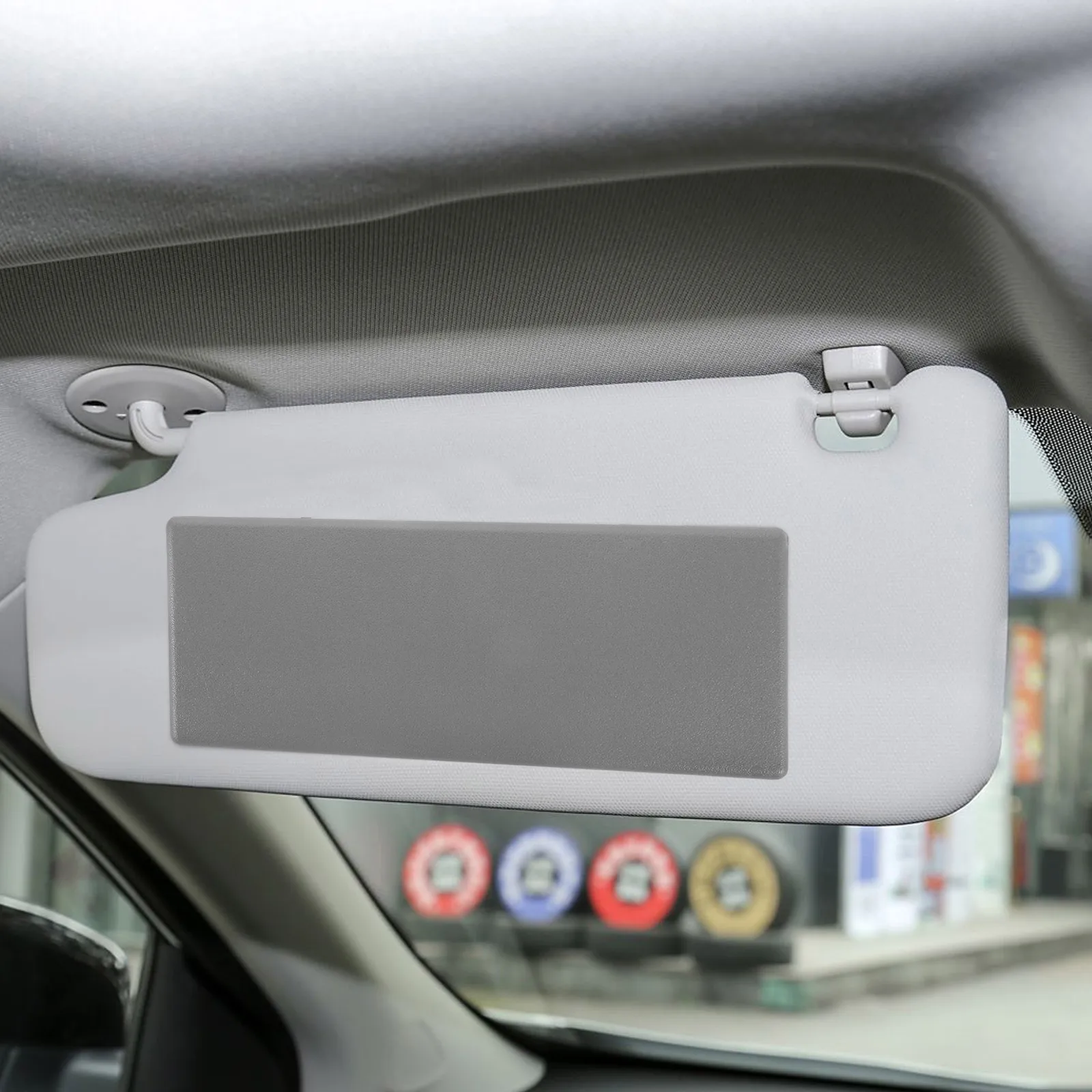 

Abs Visor Vanity Mirror Cover Replacement Durable Scratch Resistant Uv Protection Easy Install No Tools Auto Accessories