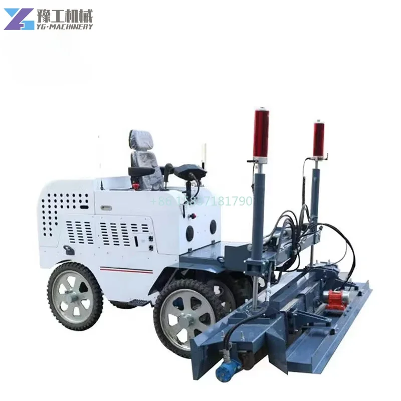 Laser Screed Concrete Leveling Machine Concrete Laser Screed Two Wheel Automatic Wheel Cement Pavement Floor Leveling Machine