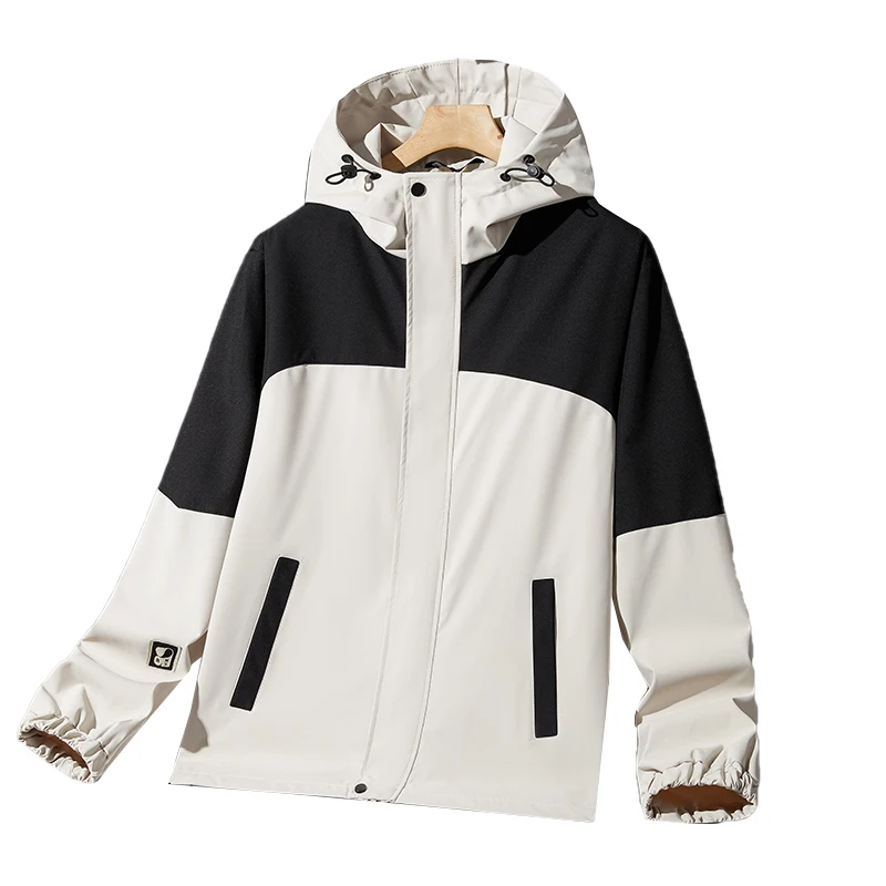 

Men's Skin Jacket 800 grams Hooded Climb Hike Jacket All Sports Light Weight Coat Breathable Waterproof Outerwear