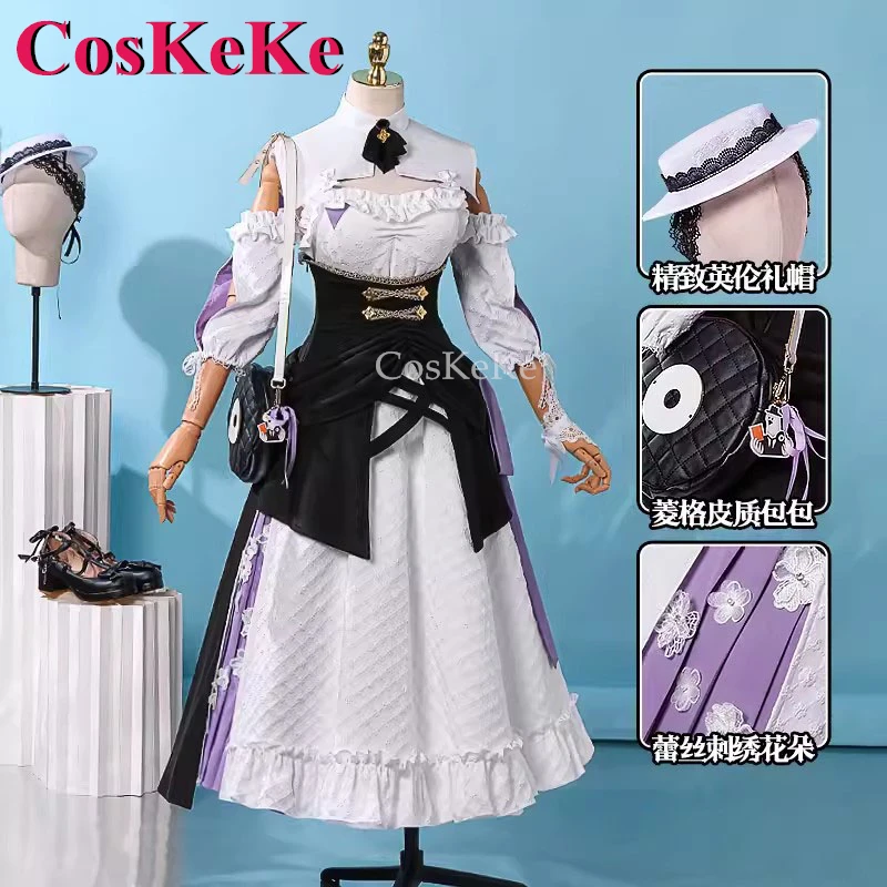 

CosKeKe Elysia Cosplay Game Honkai Impact 3 Costume Sweet Memory Lovely Elegant Uniform Dress Halloween Party Role Play Clothing