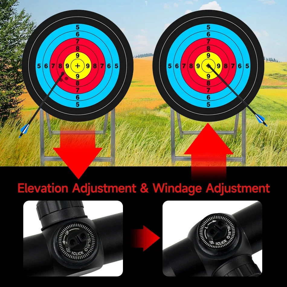 Imagem -05 - Tactical Tri-iluminado Riflescope Dispositivo de Visão Ajustável Âmbito Caça ao ar Livre Fits 11 mm 20 mm Rail Mount Âmbito 26x32 Aoe