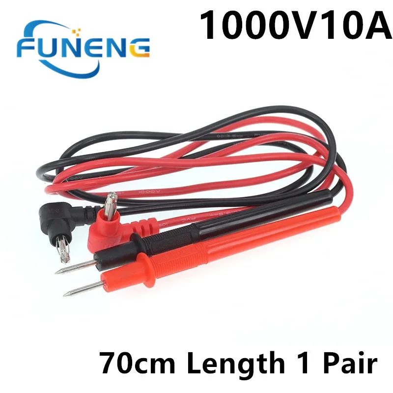 1 Pair 70cm Length Universal 1000v 10A Probe Multimeter Test Leads For Digital Multi Meter Tester Lead Probe Wire Pen Cable Tool