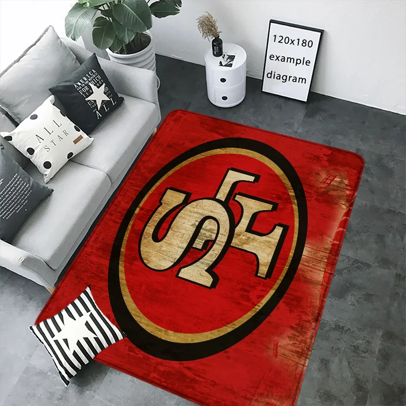 San Francisco 49ers Outdoor Mat Bedroom Mats Home Garden Aesthetic Room Rug Entrance Carpet for Kitchen Rugs Foot Bath Door Bed