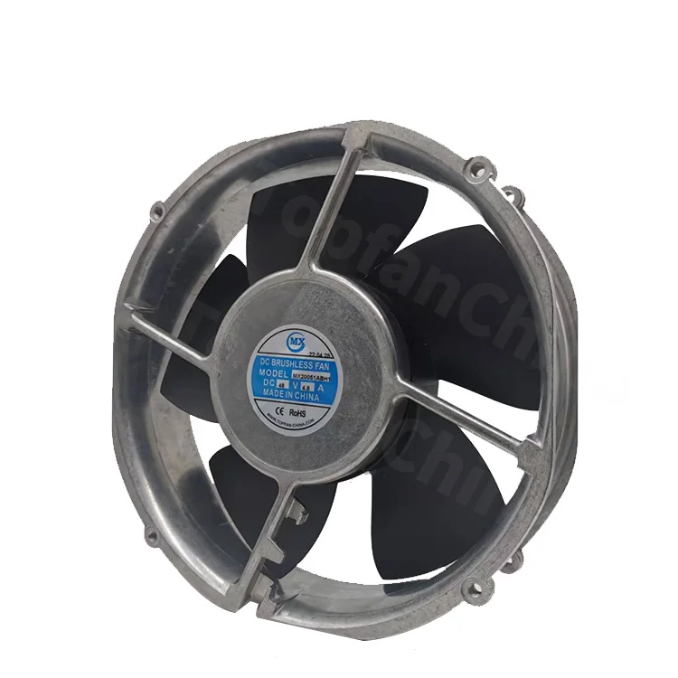 Ventiladores de ventilação 8500rpm Refrigeração 78,7 polegadas 200mm 200x51mm Ventilador de exaustão industrial grande redondo 24V