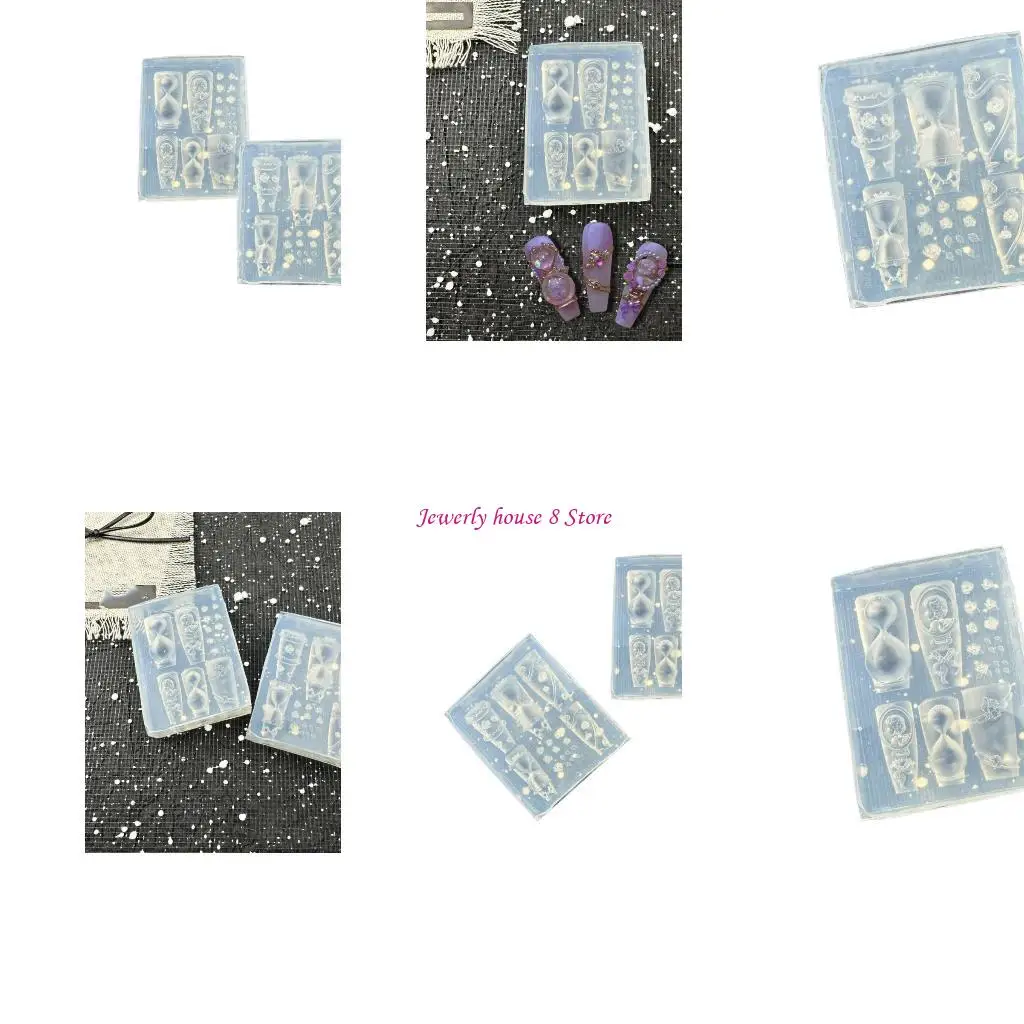 Прозрачная-силиконовая-цветочная-форма-для-дизайна-ногтей-«Песочные-часы-Роза»-diy-craft