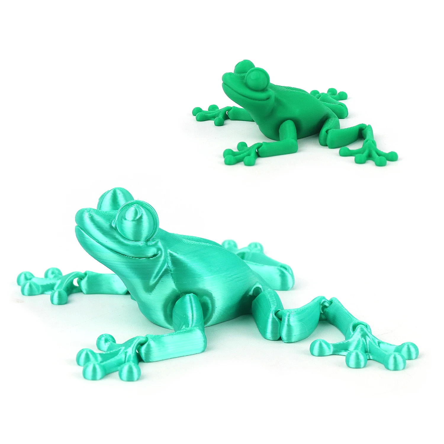 3D printed frogs, simulated animal toys, figurine models, 3D printed toys for parent-child interactive entertainment