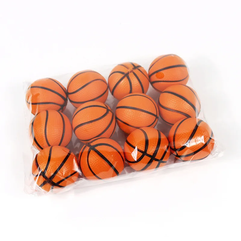 Funny 4CM Basketball Bouncy Balls Basketball Party Gifts Jumping Solid Elastic Rubber Balls Kids Boy Happy Birthday Party Favors