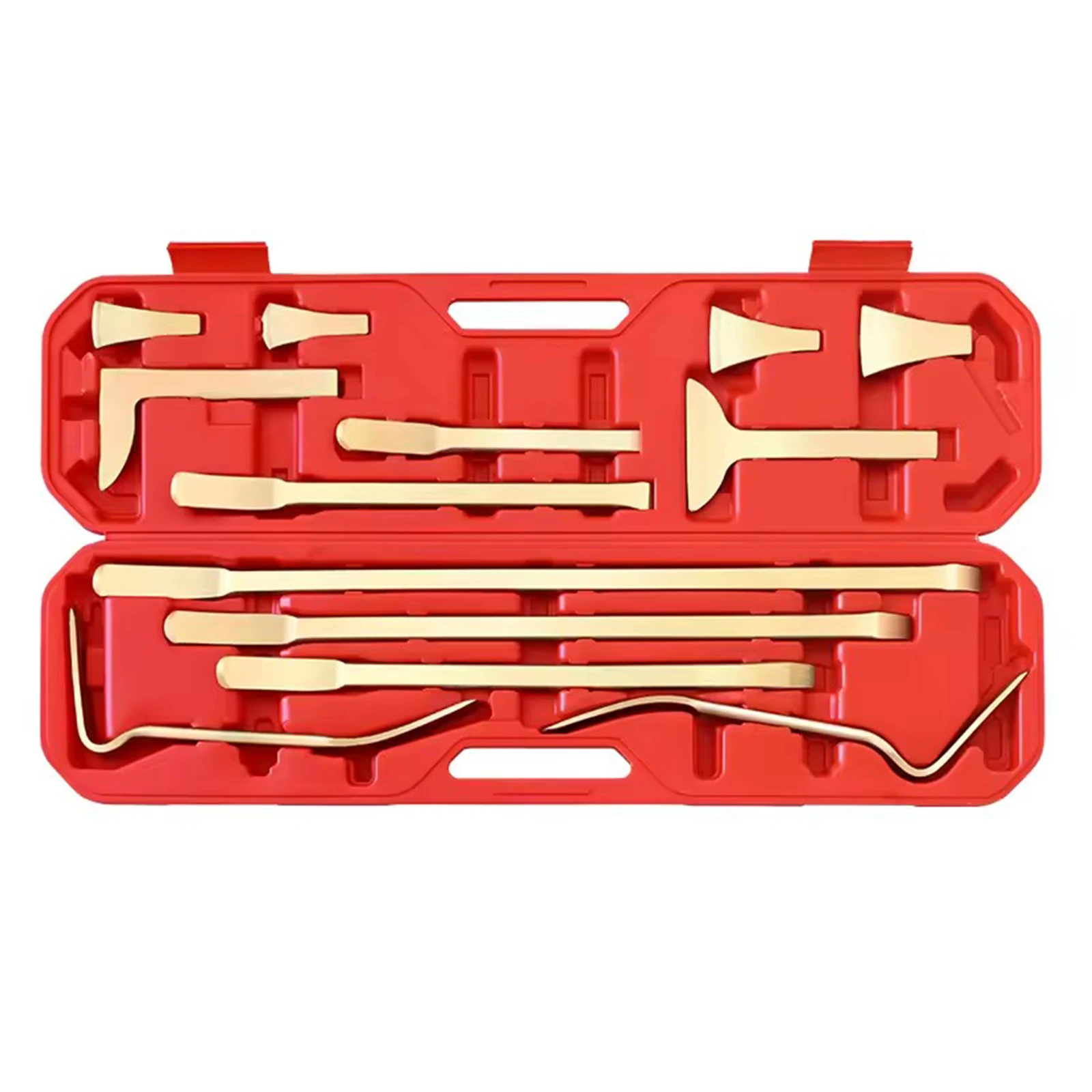

13PCS Car Dent Repair Tool Kit Sheet Metal Pry Bar Set Flat Head Pry Bar Body Support Tool