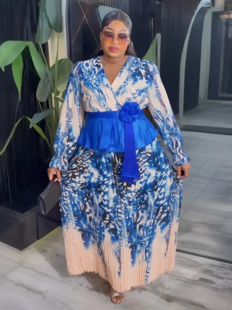 

African Dresses for Women Plus Size Africa Clothes Dashiki Ankara Turkey Outfits Gown Elegant Muslim Wedding Party Long Dress