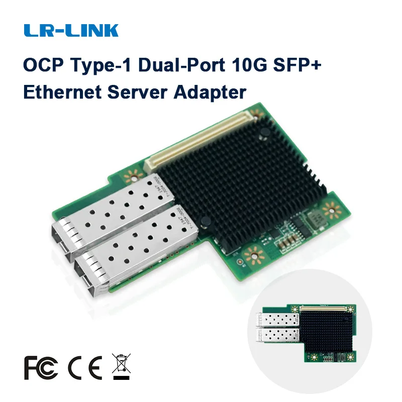 

LR-LINK 3002PF OCP2.0 Dual-port 10G Ethernet Network Card(NIC) Adapter with Server SFP+ Intel 82599 Based