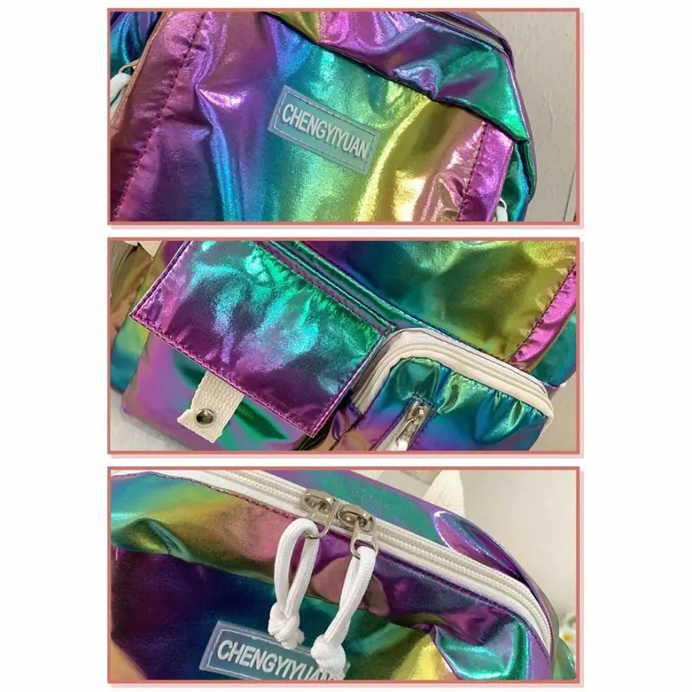 cute-multi-pocket-laser-backpack-korean-style-handbag-students-school-bag-travel-bag-large-capacity-shoulder-bag-school