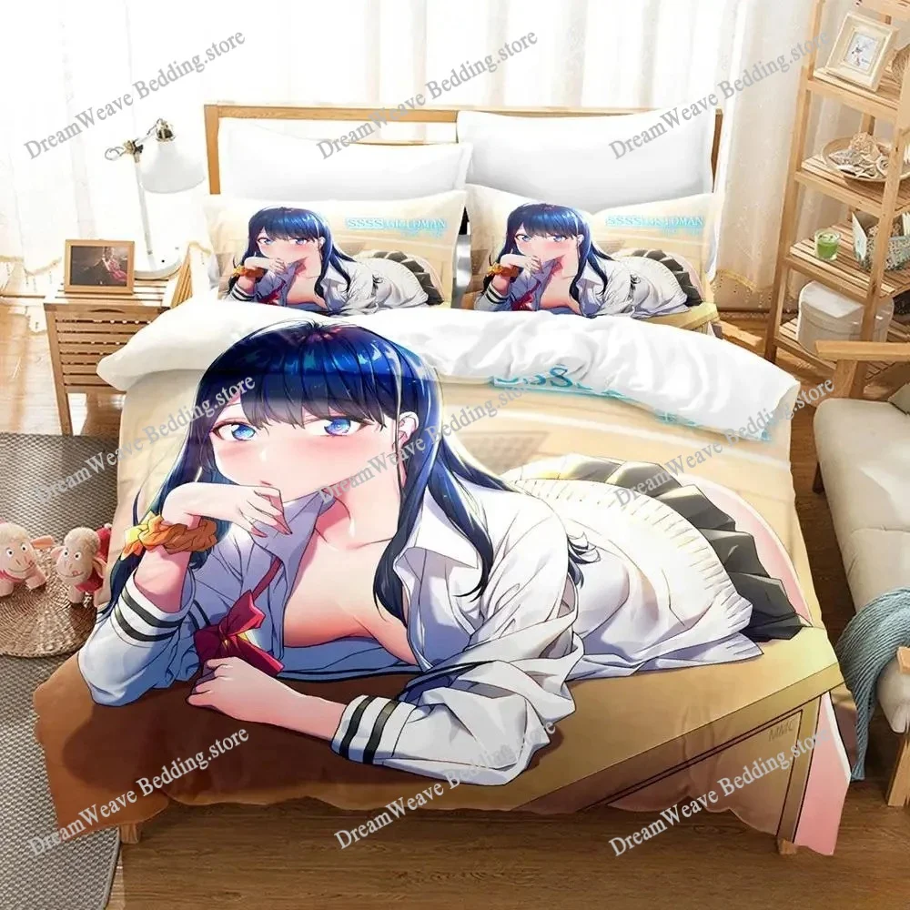 

3d Print Anime SSSS.GRIDMAN Bedding Set Boys Girls Twin Queen Size Duvet Cover Pillowcase Bed Kids Adult Fashion Home Textile