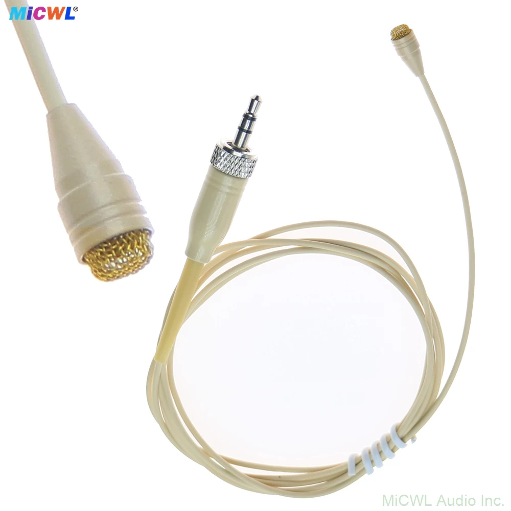 

D4060 Gold Head Lavalier Microphone for Sennheiser EW100/300/500 G2 G3 G4 - Hidden Lapel Mic with 3.5mm Locking Connector