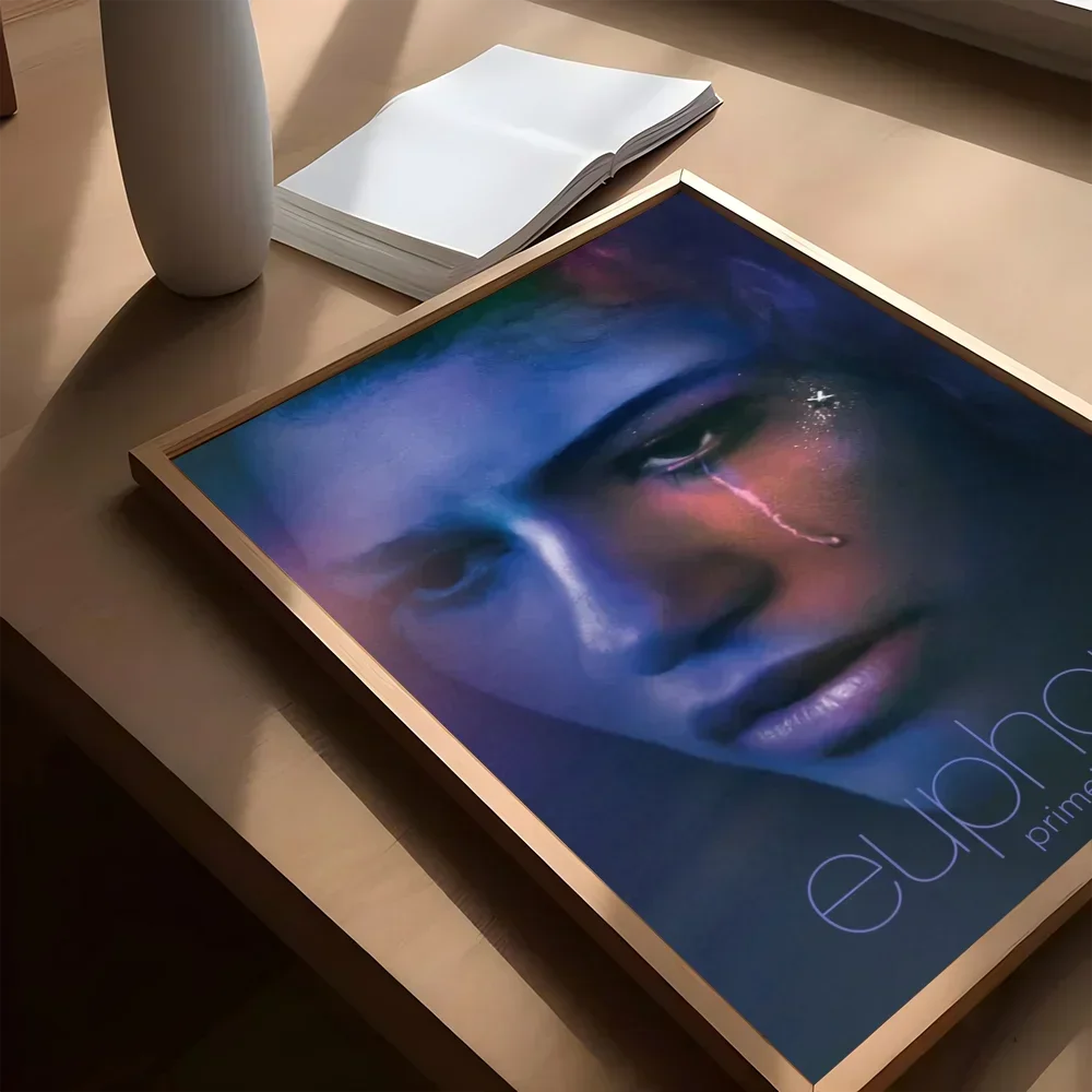 Trendy TV Euphoria Rue Jules Classic Vintage Posters Waterproof Paper Sticker Coffee House Bar Home Decor