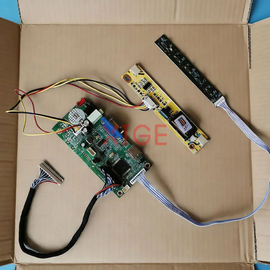 

Display Drive Controller Board Fit LM215WF1 M215HW03 LM215WF2 M215HW01 1920*1080 30 Pins LVDS 2-CCFL VGA+HDMI 1920x1080 Kit DIY