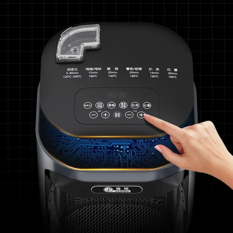 New Air Fryer 220V Integrated Steaming and Baking Uncoated Glass Liner Electric Fryer Oven Without Flipping freidora de aire