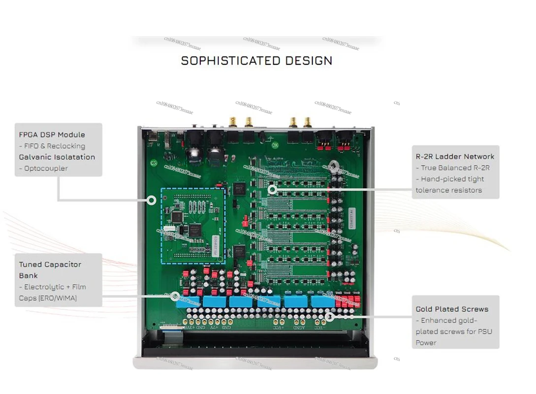 PONTUS 15th-1 DAC Digital-to-analog Converter (equipped with Fiber Optic, USB I2S, AES, Coaxial and RCA + XLR Interfaces)