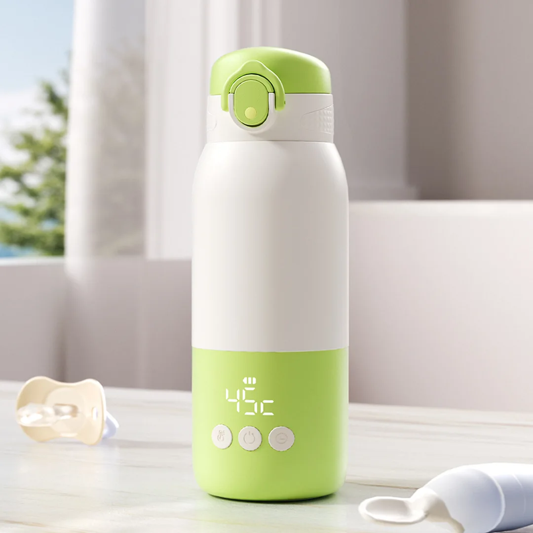 Portable Fast Heat Insulated Baby Bottle Warmer 316L Stainless Steel Kettle Travel Baby Milk Heater Cup for Car On-the-Go