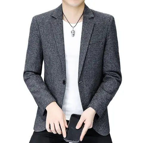 6 best sales कोरियाई शैली पुरुषों के लिए ब्लेज़र - №4