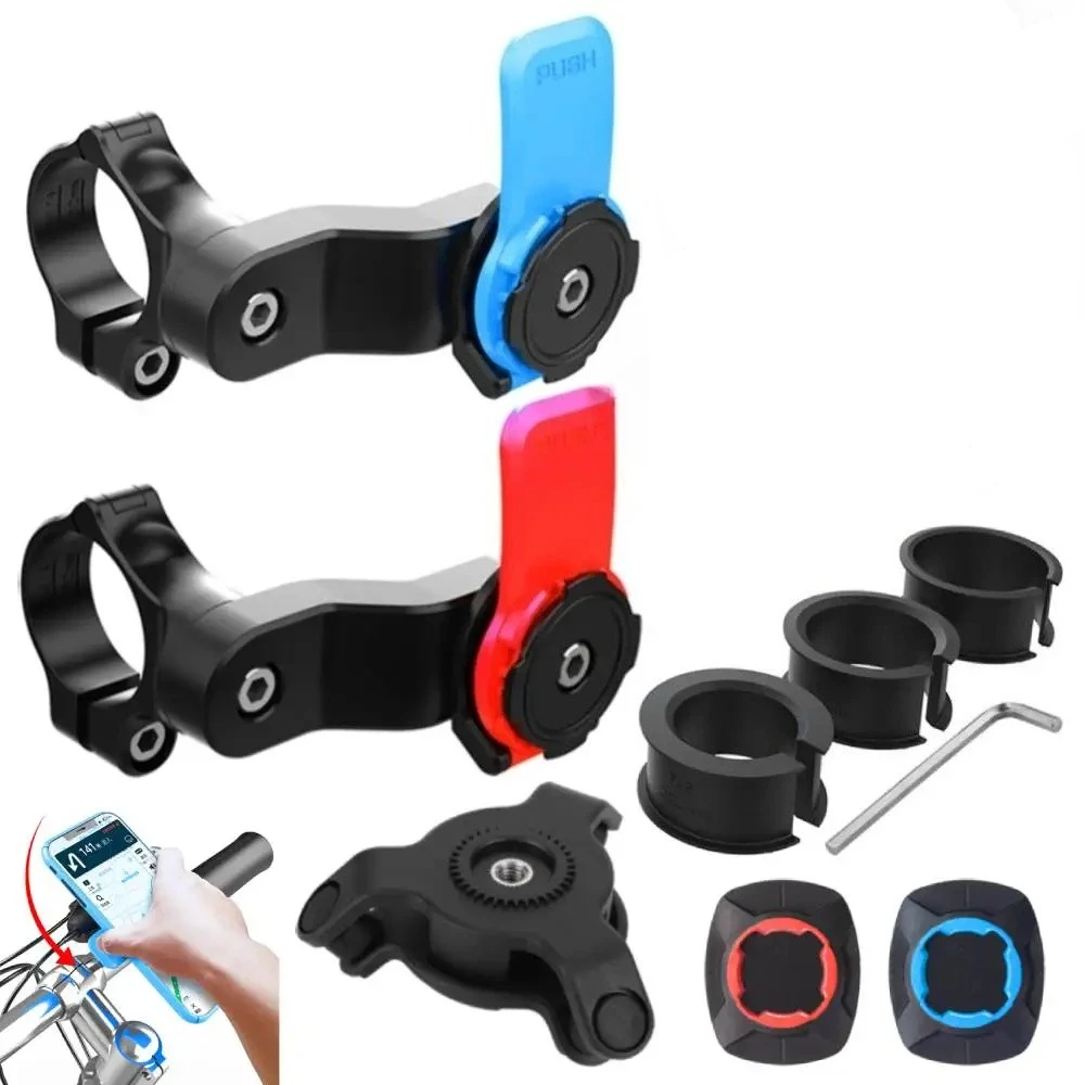 

Motorcycle Bike Phone Holder with Vibration Damper, Handlebar Navigation Bracket for 4.7-7.2 Inch Phone