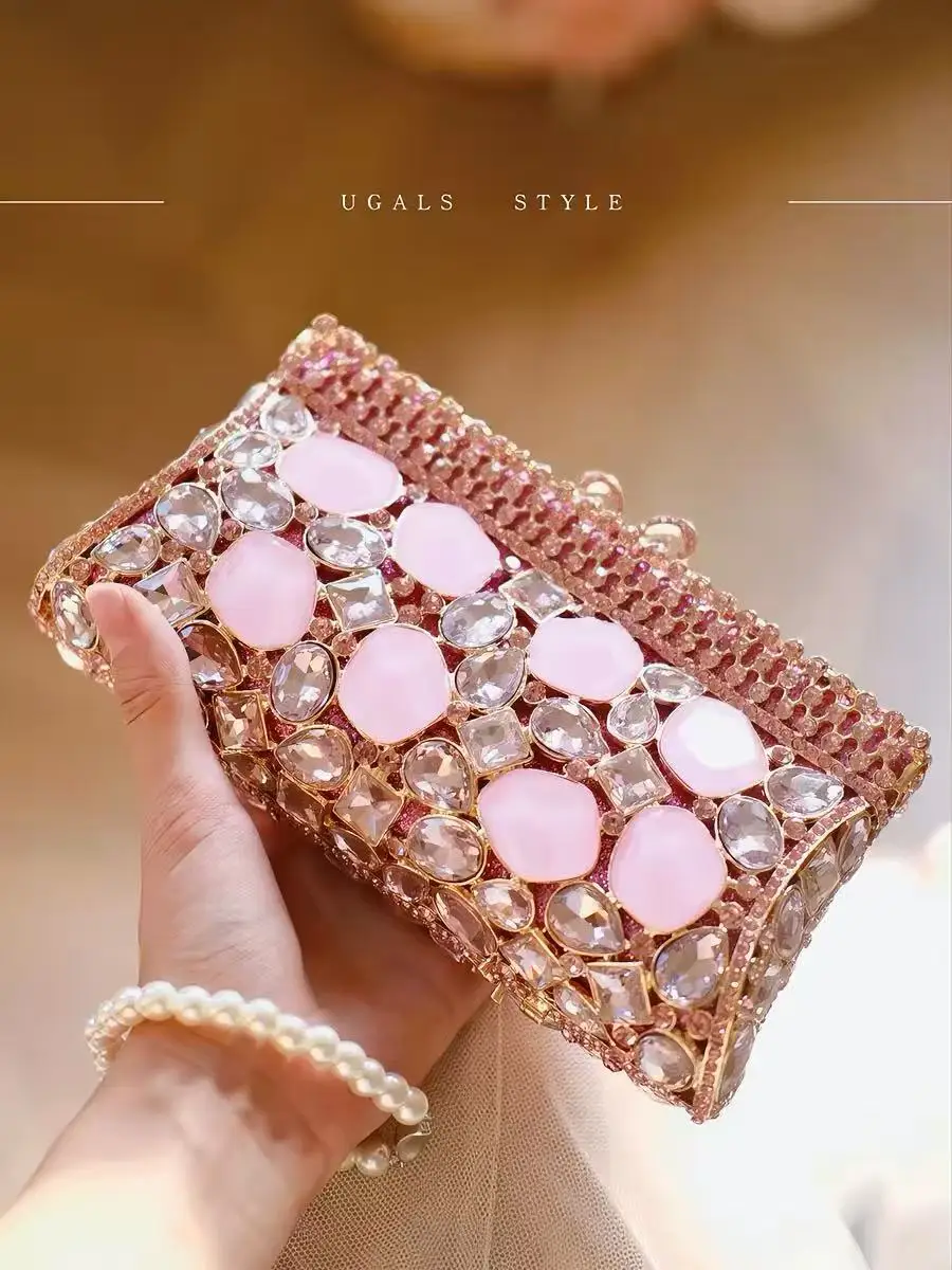 

Изысканная женская сумочка с блестками, роскошная дизайнерская вечерняя сумка с кристаллами и стразами, клатч для свадьбы и вечеринок