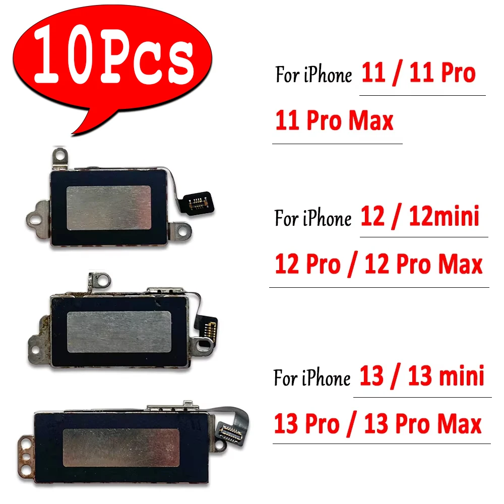 10Pcs,NEW Vibrator Module Ribbon Flex Cable Motor Vibration Replacement Part For iPhone 11 12 mini 13 Pro / 11 Pro Max 13 MINI