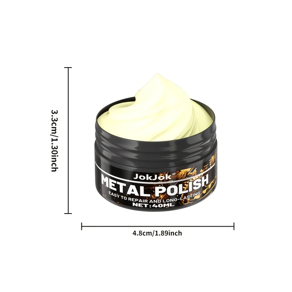 All-Metal Polishing Cream, Metal Repair Paste - Effective Chrome, Stainless Steel And Painted Metal Gloss Restoration Cream with