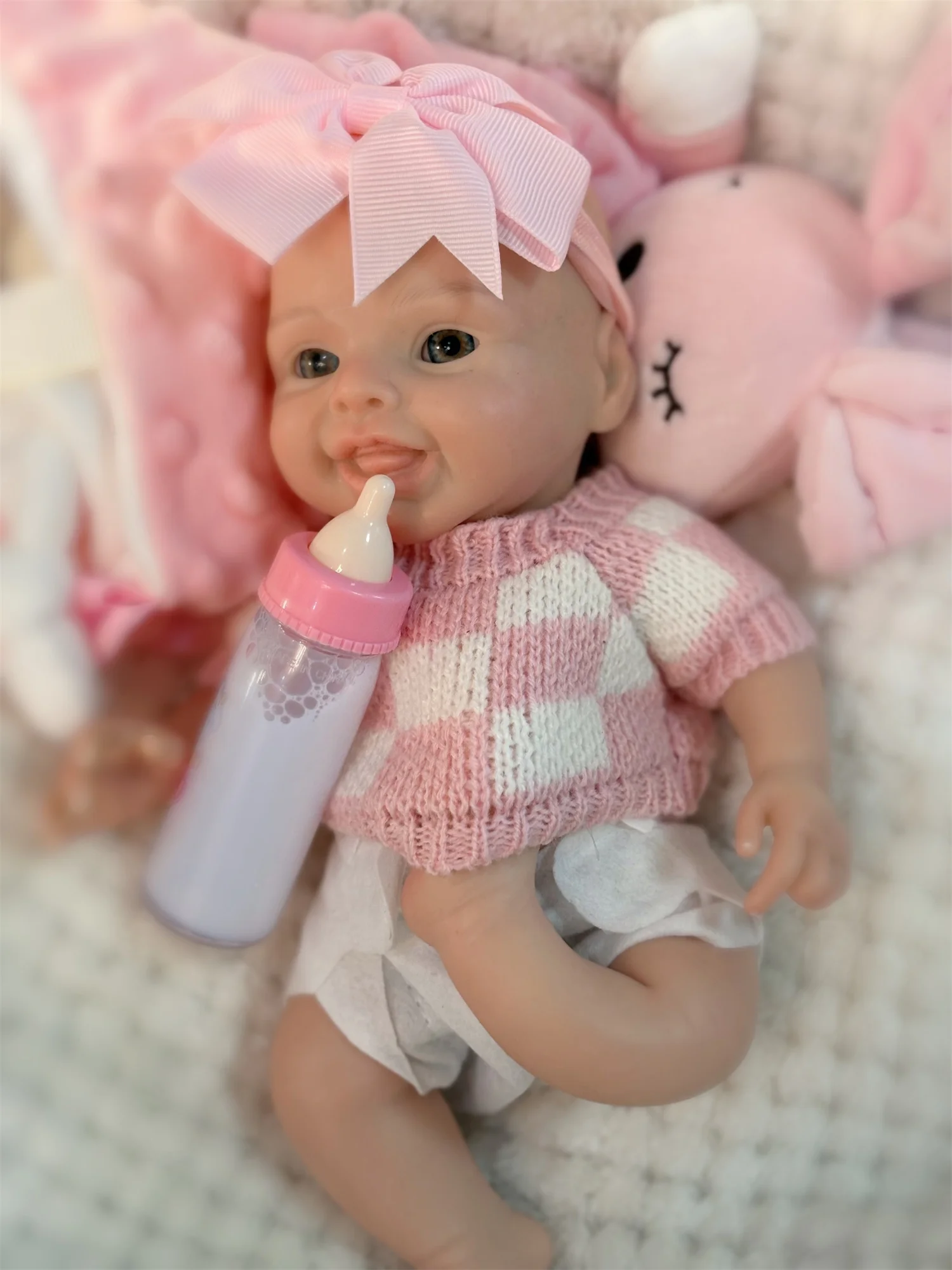 10 pollici Reborn Baby Doll Girl Mini Harper Full Body morbido solido silicone dipinto bambole appena nate giocattoli per regali di Natale per bambini