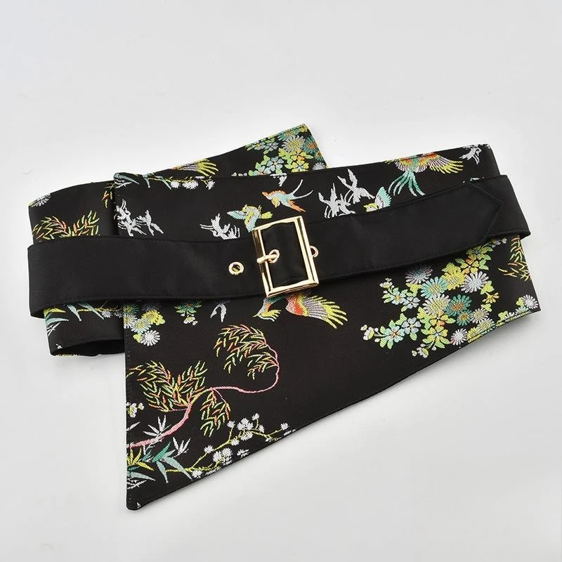 Fashion Embroidered Printed Waist Cover Women Sleek Waist Versatile Decoration with Dresses Panties Straps Slimming Wholesale