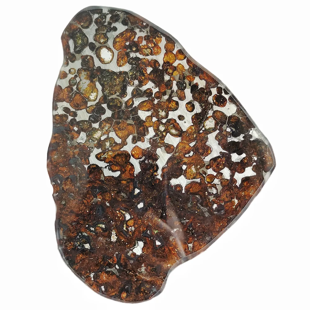 Serico Kenya Olive Meteorite Specimen Natural Meteorite Slice Olive Meteorite Large Section Specimen