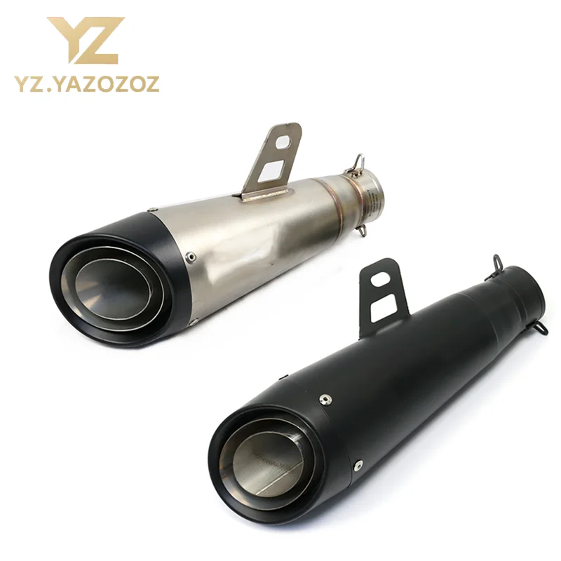 

51mm Motorcycle Exhaust Muffler Gp Exhaust Racing Sports Off-Road Vehicle Three-Layer Ear Suitable for Yamaha Mt 125 R6 R1 Suzuk