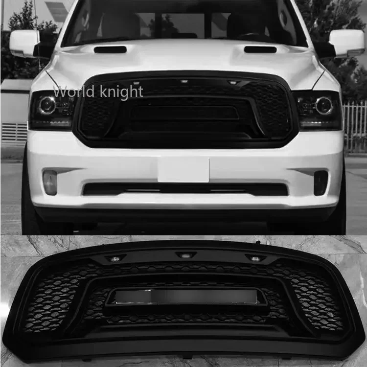 Modified For Dodge RAM 1500 2013-2018 Radiator Trims Cover Racing Grill Grills Hood Mesh Front Grille Upper Bumper Grilles