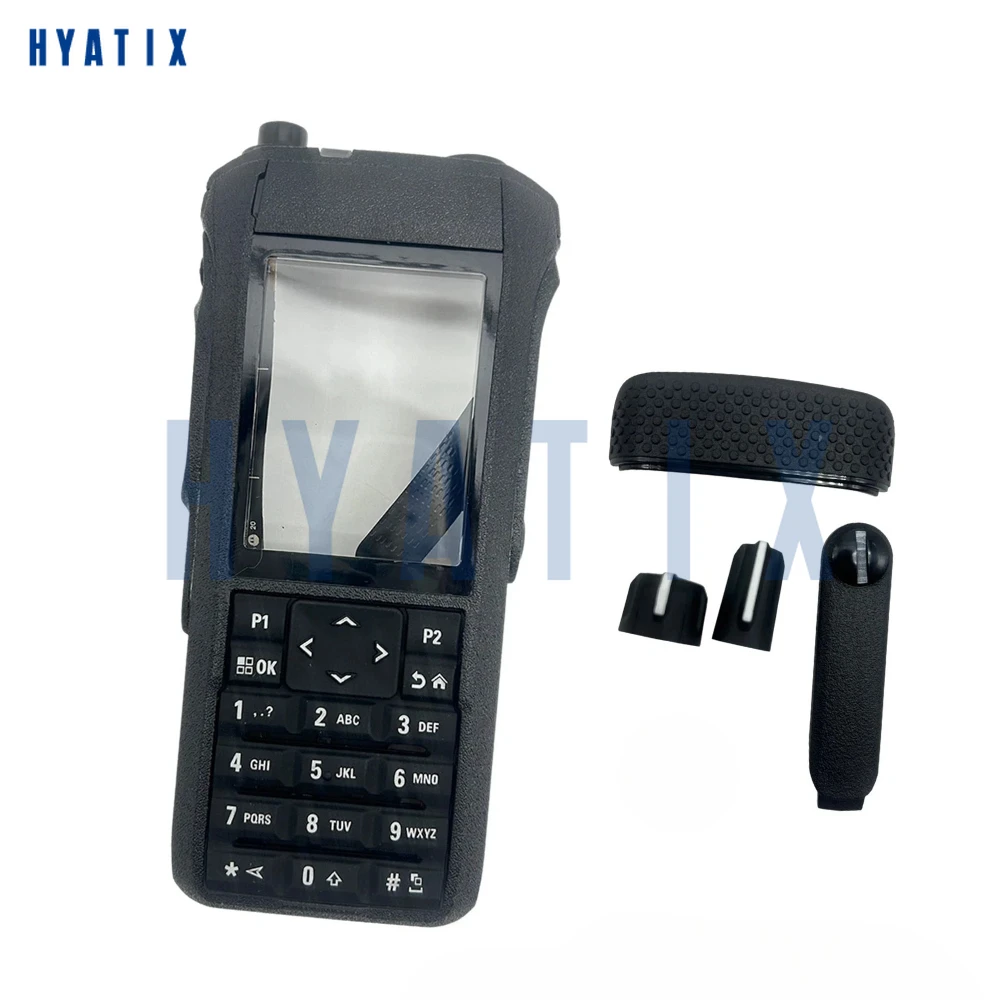 

Полный комплект передней крышки корпуса клавиатуры с ручкой, пылезащитный чехол для Motorola R7, сменные аксессуары для двусторонней радиосвязи