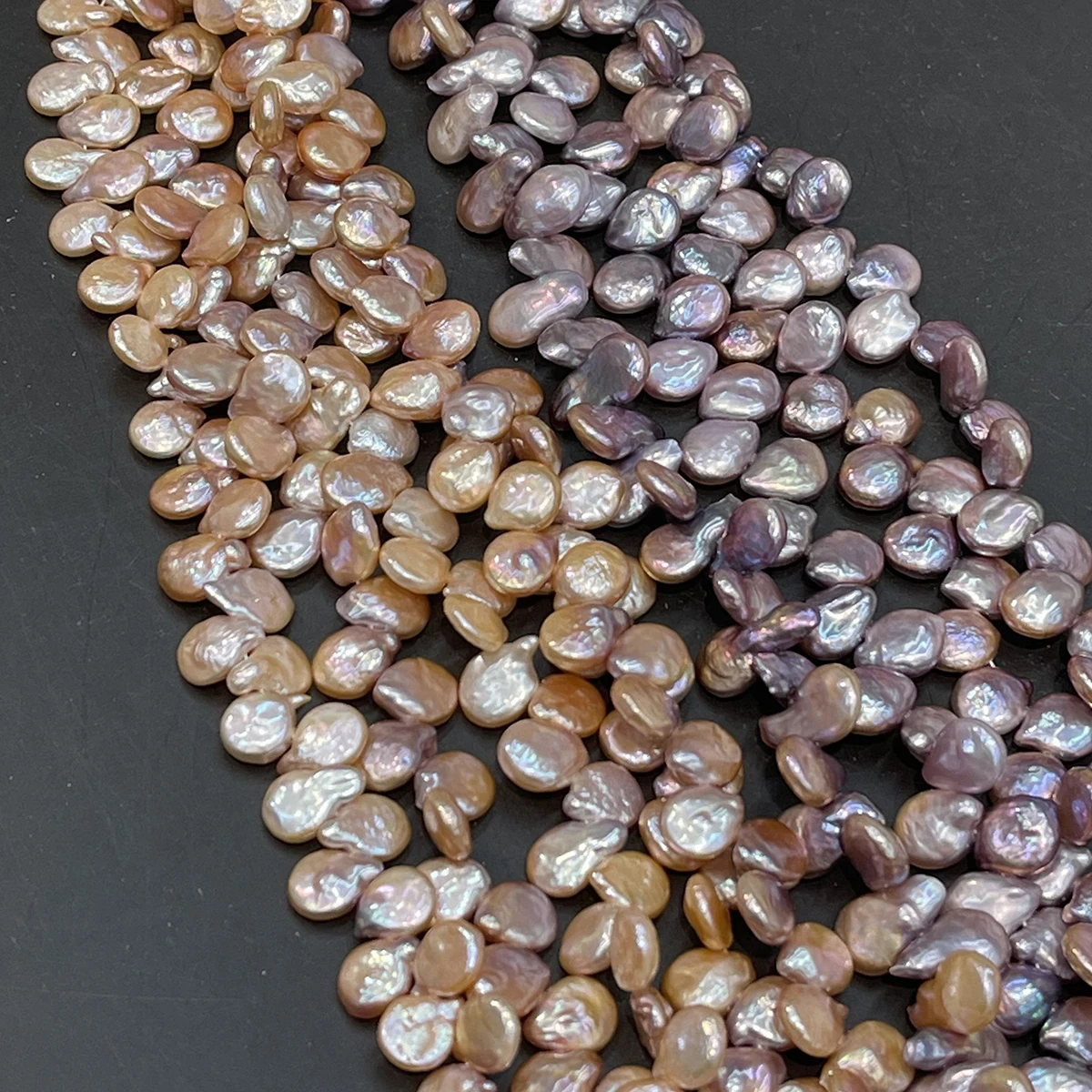 Baroque Drop Pearl 11-12mm Natural Freshwater Pearl Side Hole For Jewelry Making DIY Necklace Bracelet Chains Earrings Accessory