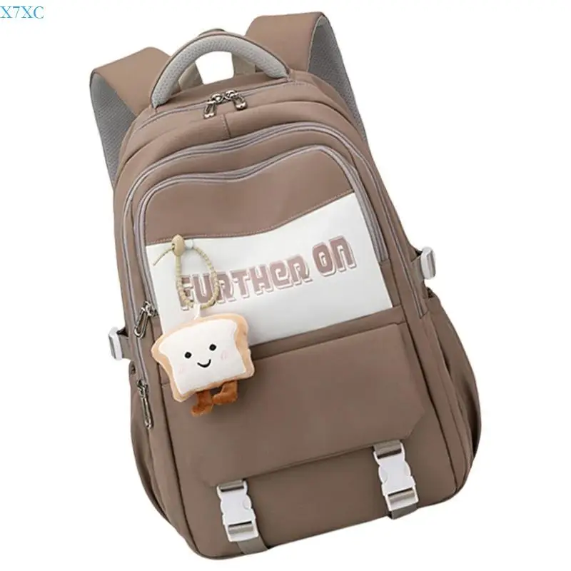 X7XC Casual Teen School Bag Backpack Nylon Daypack for Boys Girls Spacious Rucksack