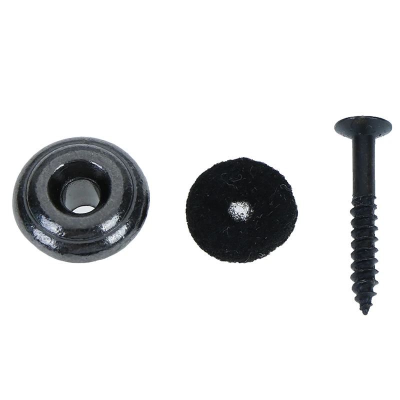 1 쌍의 버섯 모양의 기타 스트랩 버튼 잠금 장치(장착 나사 포함)