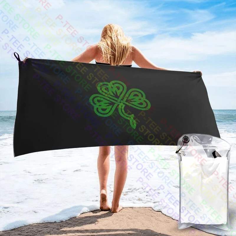 Shamrock Irish Knot Iii Quick dry Towel Outdoor Microfiber Beach Blanket