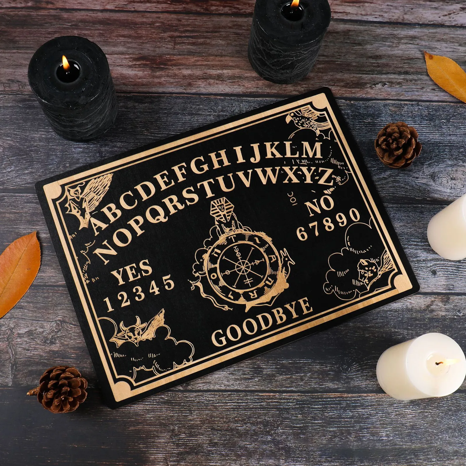 12inch Wooden Divination Pendulum Board Board Ouija Board Metaphysical Message Witch's Pendulum Board Kit #WO