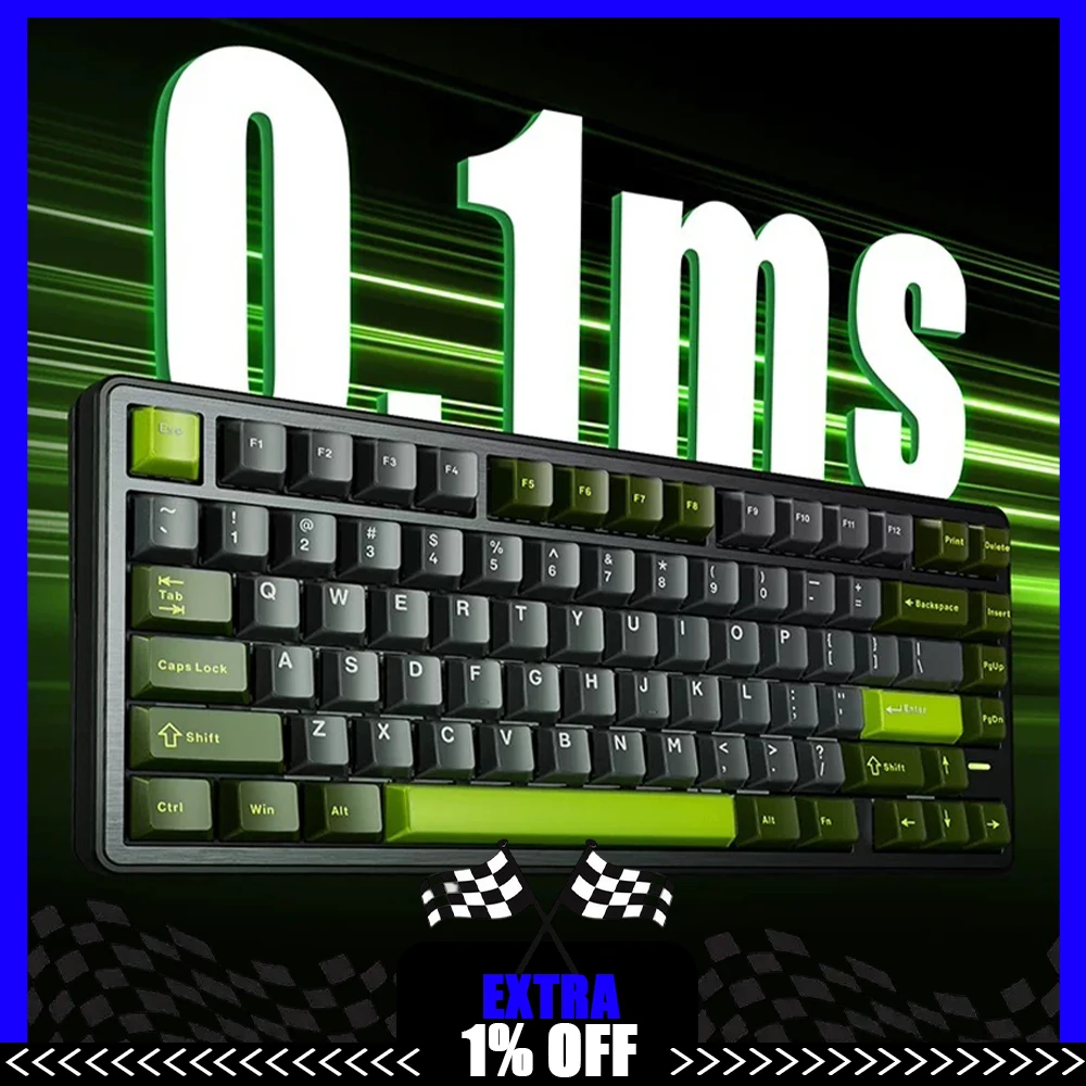 VGN Neon 75 Pro Wireless Keyboard Three Mode Connection E-sports Keyboard 16K Polling Rate 0.1ms Ultra-Low Latency For Gifts
