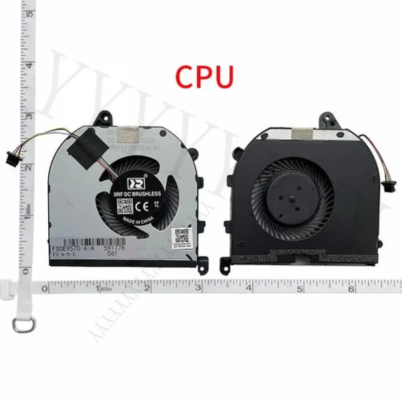 

Охлаждающий вентилятор Y для DELL XPS 15-9570 9570 M5530 XPS 15 7590 M5540, охлаждение процессора и графического процессора